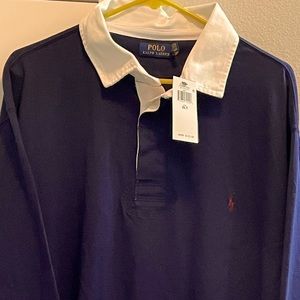 RALPH LAUREN POLO 2XL TALL. NAVY LONG SLEEVE. BRAND NEW WITH TAGS. NEVER WORN.